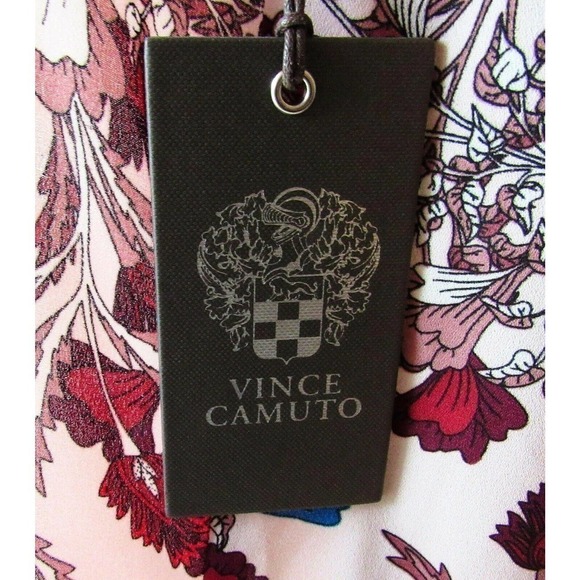 Vince Camuto Gathered Floral Sleeveless Blouse - Picture 6 of 8